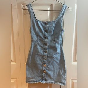 Denim Co Denim Button Down Jean Mini Dress Size 4